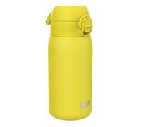 Ion8 Gourde Isotherme Enfant, Inox, 320ml, Anti-Fuite, Facile à Ouvrir, Verrouillage Sécurisé, Lavable au Lave-Vaisselle, Poignée de Transport, Durable, Acier Inoxydable, Jaune