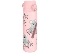 Ion8 Gourde Isotherme Inox, 500ml, Anti-Fuite, Facile à Ouvrir, Verrouillage Sécurisé, Lavable au Lave-Vaisselle, Poignée de Transport, Facile à Nettoyer, Acier Inoxydable, Koala