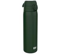 Ion8 Gourde Isotherme Inox, 500ml, Anti-Fuite, Facile à Ouvrir, Verrouillage Sécurisé, Lavable au Lave-Vaisselle, Poignée de Transport, S'adapte aux Porte-gobelets, Acier Inoxydable, Vert Foncé