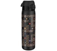 Ion8 Gourde Isotherme Inox, 500ml, Anti-Fuite, Facile à Ouvrir, Verrouillage Sécurisé, Lavable au Lave-Vaisselle, Poignée de Transport, Facile à Nettoyer, Acier Inoxydable, Joueur