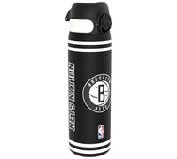 Ion8 NBA Brooklyn Nets Gourde, 500ml, Anti-Fuite, Facile à Ouvrir, Verrouillage Sécurisé, Lavable en Lave-vaisselle, Sans BPA, Poignée de Transport, S'adapte aux Porte-gobelets, Facile à Nettoyer