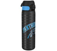 Ion8 NFL Carolina Panthers Gourde En Acier Légère, 600 ml/20 oz, Non Isolée, Étanche, Facile À Ouvrir, Verrouillage Sécurisé, Passe Au Lave-Vaisselle, Couvercle Rabattable, Compatible Porte-Gobelet