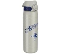 Ion8 NFL Dallas Cowboys Gourde En Acier Légère, 600 ml/20 oz, Non Isolée, Étanche, Facile À Ouvrir, Verrouillage Sécurisé, Passe Au Lave-Vaisselle, Couvercle Rabattable, Compatible Porte-Gobelet
