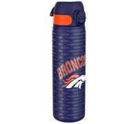 Ion8 NFL Denver Broncos Gourde En Acier Légère, 600 ml/20 oz, Non Isolée, Étanche, Facile À Ouvrir, Verrouillage Sécurisé, Passe Au Lave-Vaisselle, Couvercle Rabattable, Compatible Porte-Gobelet