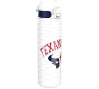 Ion8 NFL Houston Texans Gourde En Acier Légère, 600 ml/20 oz, Non Isolée, Étanche, Facile À Ouvrir, Verrouillage Sécurisé, Passe Au Lave-Vaisselle, Couvercle Rabattable, Compatible Porte-Gobelet
