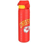Ion8 NFL Kansas City Chiefs Gourde En Acier Légère, 600 ml/20 oz, Non Isolée, Étanche, Facile À Ouvrir, Verrouillage Sécurisé, Passe Au Lave-Vaisselle, Couvercle Rabattable, Compatible Porte-Gobelet