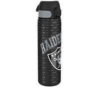 Ion8 NFL Las Vegas Raiders Gourde En Acier Légère, 600 ml/20 oz, Non Isolée, Étanche, Facile À Ouvrir, Verrouillage Sécurisé, Passe Au Lave-Vaisselle, Couvercle Rabattable, Compatible Porte-Gobelet