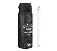 Ion8 NFL Seattle Seahawks Gourde Thermique Avec Paille Amovible, 750ml/24oz, Bouteille Étanche À Isolation Sous Vide, Facile À Ouvrir, Verrou Sécurisé, Passe Au Lave-Vaisselle, Couvercle Rabattable