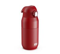 ION8 PRIMO REVIVE Gourde Isotherme 360 ml (12 oz)- Bouteille Étanche en Acier Inoxydable, Couvercle Rabattable, Ouverture à Une Touche, Débit Rapide, Chaud et Froid, Rouge