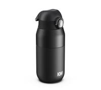 ION8 PRIMO REVIVE Gourde Isotherme 360 ml (12 oz)- Bouteille Étanche en Acier Inoxydable, Couvercle Rabattable, Ouverture à Une Touche, Débit Rapide, Chaud et Froid, Noir