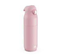 ION8 PRIMO REVIVE Gourde Isotherme 540 ml (18 oz)- Bouteille Étanche en Acier Inoxydable, Couvercle Rabattable, Ouverture à Une Touche, Débit Rapide, Chaud et Froid, Rose Clair