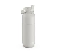 ION8 PRIMO URBAN Gourde Isotherme 540 ml (18 oz)- Bouteille Étanche en Acier Inoxydable avec Couvercle Paille, Débit Rapide, Pour Boissons Froides, Format Porte-Gobelet, Blanc