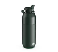ION8 PRIMO URBAN Gourde Isotherme 720 ml (24 oz)- Bouteille Étanche en Acier Inoxydable avec Couvercle Paille, Débit Rapide, Pour Boissons Froides, Format Porte-Gobelet, Vert Foncé