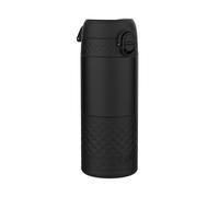 Ion8 Tasse de Voyage Isotherme, Anti-Fuite, Verrouillage Sécurisé, Sans Débordement en Déplacement, Couvercle Hygiénique, Facile à Nettoyer, Parfaite pour les Déplacements, Acier Inoxydable, Noir