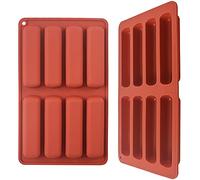 ionEgg Lot de 2 bacs à glaçons en silicone, moule à beurre, bâtonnets de glaçons longs pour cocktail et boissons froides
