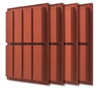 ionEgg Lot de 4 grands moules rectangulaires en silicone pour barre granola - 8 cavités nutrition/céréales pour barre énergétique, moule à beurre