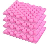 ionEgg Lot de 4 moules en silicone pour collation cétogène, vinaigre de pomme, chocolats, bonbons durs, fournitures de fabrication de bonbons, avec 2 compte-gouttes
