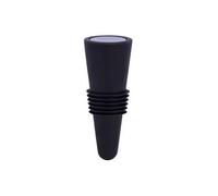 IONOMAT Bouchon de Bouteille Universel en Silicone, Compatible avec Vin, Champagne, Whisky, Gin, Vodka, Tequila, Noir