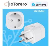 IoTorero-Prise UE permission de la consommation, 16A nous-mêmes, Fait pour ESPHome, ESP32C3, Home Assistant