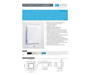 iotty Smart Switch noir interrupteur unique