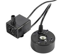 Iouyjiu à ultrasons, atomiseur de bassin, à ultrasons, de bassin, brume avec lumières LED, humidificateur d'air pour fontaine à eau (blanc, noir)