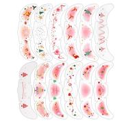 Iouyjiu Stickers Visage Brillants Noël,12 Pièces Fournitures Beauté Temporaires Flocon Neige,Décorations Patchs Noël | Pour Fête Vacances Festival Halloween Événements Séance Photo Scène Performance