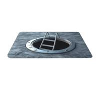 Iouyjiu Tapis Illusion,Tapis de Seuil Anti-Dérapant - Design sans pour Illusion De Trou 3D | pour Bureau, Entrée, Salle de Bain, Cuisine, Chambre, Salon
