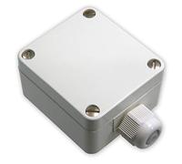 iOVEO 001AF02200 - PT1000 - Sonde extérieure/capteur de température extérieure, connexion 2 conducteurs, boîtier en polyamide argenté IP65 résistant à la poussière et aux rayons