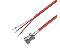 iOVEO 004AL01305 - PT100 - Sonde de tuyau PT100 3 conducteurs avec câble en silicone avec fixation jusqu'à 200 °C