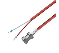 iOVEO 004AL07202 - KTY81-210 - Sonde de tuyau avec câble en silicone de 2 m et fixation jusqu'à 200 °C, 2 mètres