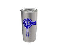 Iowa Moulin à vent vintage antique Gobelet isotherme en acier inoxydable double paroi