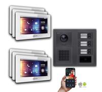 IP 2 fils BUS Interphone-portier MFH Anthracite : 7 pouces Blanc : Boîtier apparent Couleur du moniteur : 7 pouces Blanc Montage : Boîtier apparent