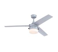 IP44 Ventilateur de plafond extérieur Riverton Argent Ventilateur et Plafonnier