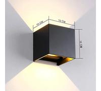 IP65 mur LED lampe extérieure applique balcon porche lumière jardin cour allée décor éclairage intérieur lampe de chevet en aluminium AC110V 220V Black Body