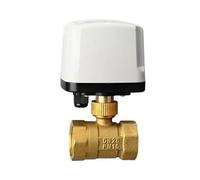 IP65 Vanne à Bille en Laiton à Haut Couple Moteur Métal 3 Fils 2 Commandes | Vanne à bille en laiton 1 pouce 3 fils 2 commandes AC220V DC12V DC24V 6W 5-15s 1.6MPa 2-95°C IP65(12VDC)