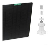 IP66 Chargeur solaire résistant aux intempéries pour sonnette vidéo Ring Video Doorbell 3 4 Plus Pro pour batterie 5 W 5 V Sortie 360 degrés Support mural réglable