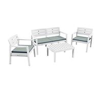 Ipae-Progarden S.P.A. Ensemble Java 4PZ Blanc C/coussin