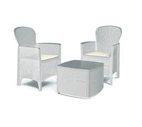 Ipae-Progarden S.P.A. Progarden Set Albero Con Cuscini, 30 x 30 x 30 cm, Resina, Bianco