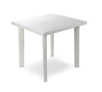 Table en plastique Flocon blanc 80x74x72h cm