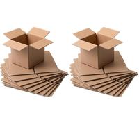 IPEA Boîtes Carrées Polyvalentes en Carton Petites 12 x 12 x 12 cm pour Expéditions, E-Commerce, Cadeaux - 10 Pièces - Fabriqué en Italie - pour Emballer Objets, Evénements, Fêtes, Noël (Lot de 2)