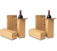 IPEA Boîtes en Carton Longues pour Bouteille de Vin et Expéditions - 30 x 10 x 10 cm - Fabriqué en Italie - 5 pièces - Boîte à Tube E-commerce, Cadeaux, Événements, Fêtes - Boîte Emballage (Lot de 2)