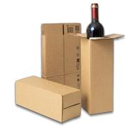 IPEA Boîtes en Carton Longues pour Bouteille de Vin et Expéditions - 30 x 10 x 10 cm - Fabriqué en Italie - 5 pièces - Boîte à Tube E-commerce, Cadeaux, Événements, Fêtes - Boîte Emballage