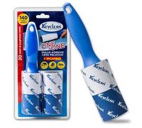 IPEA Brosse adhésive Anti-Peluches rotative 20 m - [2 Rouleaux x 140 Feuilles] - Rouleau adhésif à Levier Anti-Peluches pour enlever Les Cheveux, la poussière, Les Poils d'animaux de vêtements