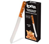 IPEA Couteau à Pain Professionnel avec Lame Dentelée en Acier Inoxydable - Couteau Tranchant Multi-usages pour Couper le Pain, les Petits Pains, les Fruits avec une Coupe Précise - 33 cm