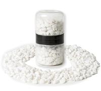 IPEA Pierres décoratives blanches pour jardin, vases, aquarium, 1 kg - pierres de couleurs mélangées avec dimensions 10/12 mm - petits bols d'extérieur pour décoration, cour, artisanat - pierres
