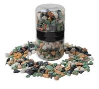 IPEA Pierres Décoratives Colorées pour Jardin, Vases, Aquarium, 1 kg - Pierres de Couleurs Mélangées avec Dimensions 10/12 mm - Petits Bols d'Extérieur pour Décoration, Cour, Artisanat