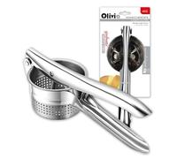IPEA Presse-Purée Professionnelle en Acier Inoxydable pour écraser les Pommes de Terre, Légumes et Fruits - Design Moderne - Poignée hHrgonimique - Outil de Cuisine pour Purée et Presse de Légumes