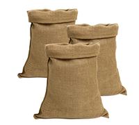 IPEA Sacs en Jute de Grandes Dimensions - 80 x 50 cm - Made in Italy - 3 Unités - Sac en Jute en Tissu pour Fai da Te, Décoration, Jardinage, Bricolaga - Conteneur d’Objets - Sac