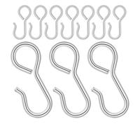 Ipetboom 10 Crochets en Fer Argentés pour Housses de Sièges Auto 23mm, 10 Pièces, Fixation Antidérapante et Résistante la Déformation, pour Appuie-tête de Voiture Privée