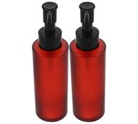 Ipetboom 2 Pièces Flacon Pompe en Verre 100ml pour Huile Démaquillante, Récipient Cosmétique Rechargeable Pompe Pratique, Design Élégant pour Usage Quotidien et Voyage